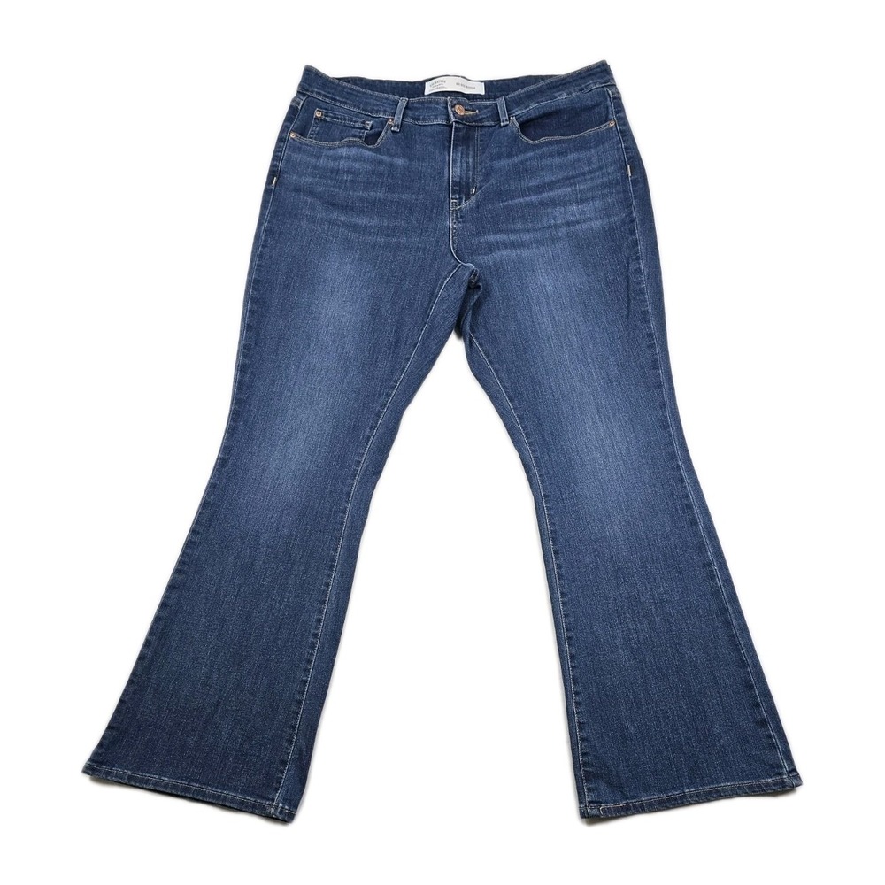 Signature by Levi's Strauss Mid Rise Bootcut Denim‎ Blue Jeans Womens 16S 33x30
